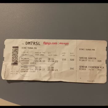 Pegasus Uçağım 1 Gün Rötar Yaptı