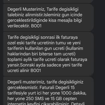Türk Telekom Paket Değişikliğinde Kullanamadığım Paketi De Ödemek İstemiyorum