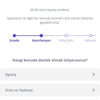 Getir'in Gecikme ve Müşteri Temsilcisi