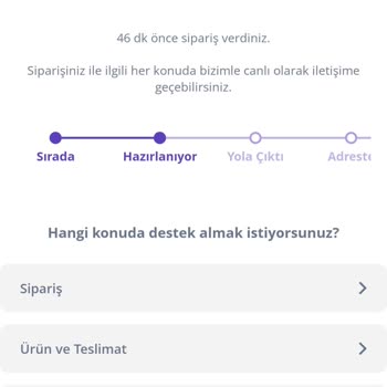 Getir'in Gecikme ve Müşteri Temsilcisi