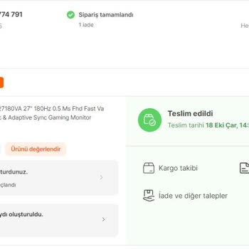 Hepsiburada Arızalı Ürünün Geri Alınmaması
