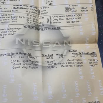 Akü Hatası Ve Garanti Karşılamıyor Dendi Nissan Juke