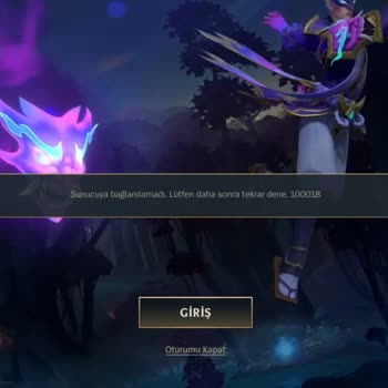 League of Legends Wild Rift Sunucuya Bağlanılamadı.