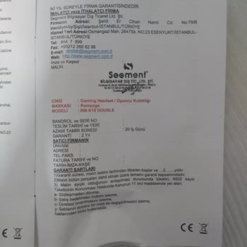 Rampage Rm-k18 Double Kulaklığımın Deri Pedi Soyuldu