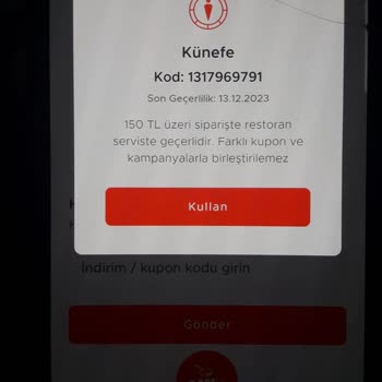 Baydöner Optimum Şube Kupon Hatası!