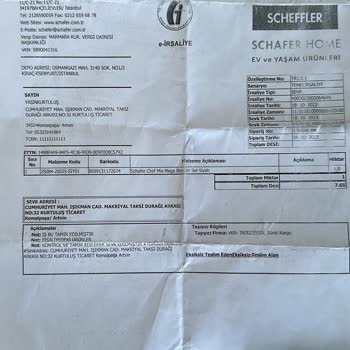 Schafer Servis Hizmetinde Büyük Hayal Kırıklığı!