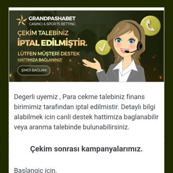 GrandPashaBet Para Çekiminin İptali