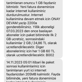Turkcell Paket Aşımı Orantısız Para Kesintisi