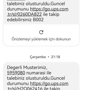Fenerium Dan Alınan Ürünün UPS Türkiye İadesinde Kargonun Gelmemesi