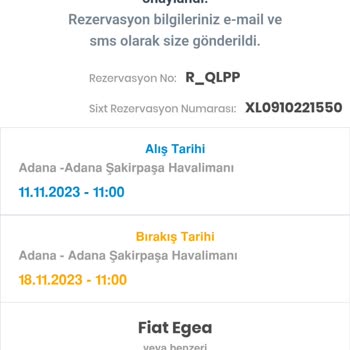 Sixt Araç Teslim Edilmedi