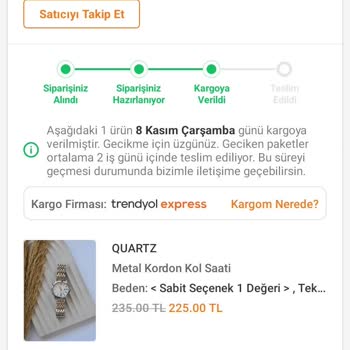 Trendyol Express Dağıtıma Çıkmayan Kargo