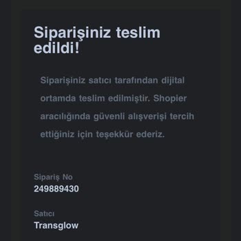 Shopier Teslim Edildi Sorunu