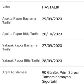 SGK Rapor Ücretinin Tarafıma Verilmesi