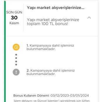 Garanti BBVA Bonus Yine Kampanya Sorunu