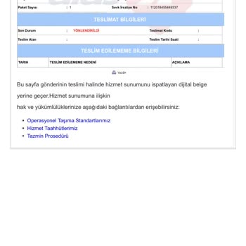 Aras Kargomu Kaybetti Asılsız Mesaj Attı