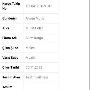 Dermoailem Siparişim Hala Ulaşmadı, İade Talep Ediyorum