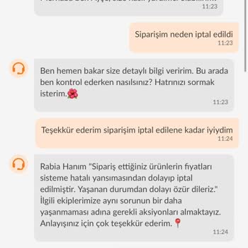 Trendyol Siparişimi Fiyatı Arttırdıkları İçin İptal Ettiler