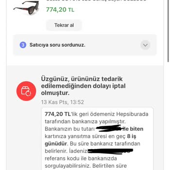 Filiz Aksesuar Aldığım Ürünü 2 Hafta Paramı Kullanıp Tedarik Edemeyip! İptal Ettiler