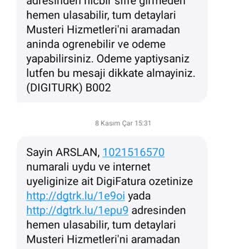 Digiturk Yanlış Bilgilendirme Sonucu Fatura Mağduriyeti