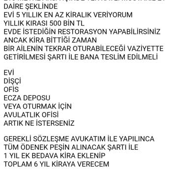 Sahibinden Yıllık 500 Bin Tl İstiyor Bir Müstakil Eve
