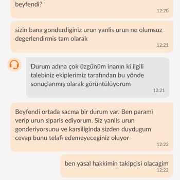 Trendyol Yanlış Ürün Gönderdi Ve Sorumsuz Davranıyor