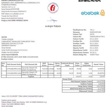 ebebek Sipariş Eksik Gelmesi Ücret İadesinin Yapılmaması