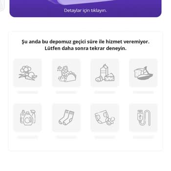 Getir Akçay Deposunun Hizmet Dışı Olması