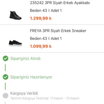 In Street Kargoya Verilmesi Gerekilen Tarihte Kargoya Verilmedi