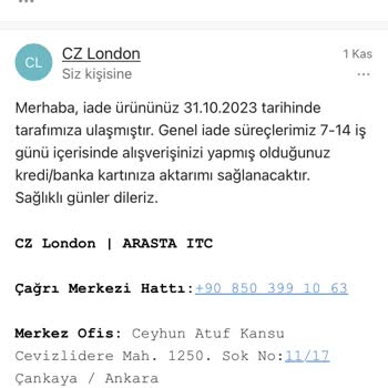 Cz London Ücret İade Süresini Bitti, İade Yapılmadı