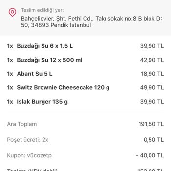 Yemek Sepeti Eksik Ürün Gönderiyor İade Yapmıyor