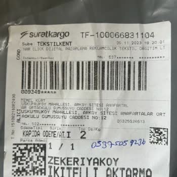 Sürat Kargo Yanlış Ürün Ve İade Sorunu
