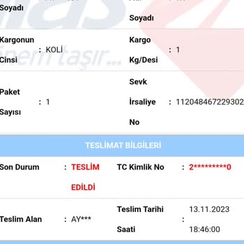 Aras Kargo Kargomu Getirmedi Ve Teslim Ettiğini Söylüyor