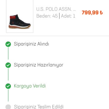 In Street Siparişim Adresime Ulaşmadı