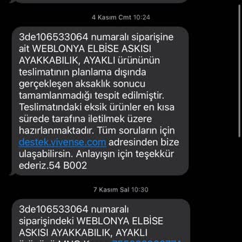 Vivense Ürünümü Göndermiyor