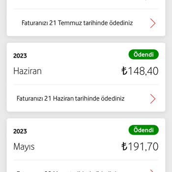 Vodafone Fatura Tutarımı Bilgim Olmadan Değiştirdi.