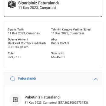 Karaca Züccaciye Kargom Hala Gelmedi