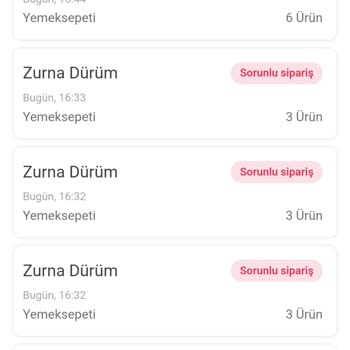 Yemeksepeti Oluşturulamayan Sipariş İçin Karttan Ücretinin Çekilmesi