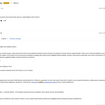 Dyson Koşulsuz İade Dediği Halde Ürünleri İade Almıyor.