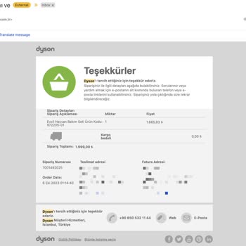 Dyson Koşulsuz İade Dediği Halde Ürünleri İade Almıyor.