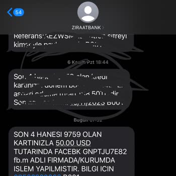 Facebook Kredi Kartımdan İznim Dışında Harcama Yapılması