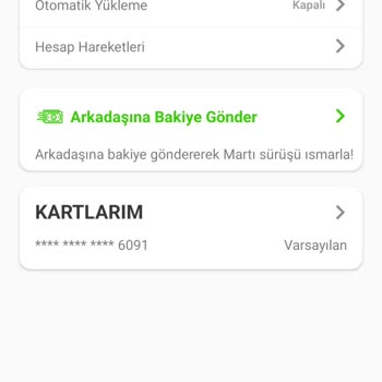Martı Cüzdan Bakiyemden Kesilmeden Karttan Para Kesilmesi