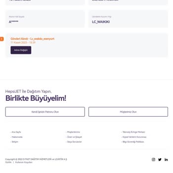 hepsiJET Kargom Günlerdir Teslim Alınan Şubede Gözüküyor Ve Hiçbir Muhatap Yok