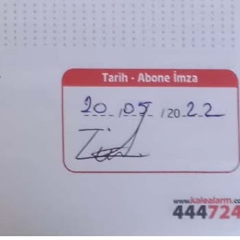 Kale Alarm Sistemlerin Sözleşmedeki İmza Usulsüzlüğü