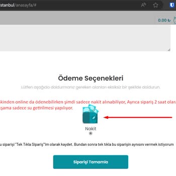 Hamidiye Su Online Siparişleri Kaldırdı