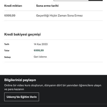 Unsatisfactory Udemy Refund: Seeking Resolution to Bank Account