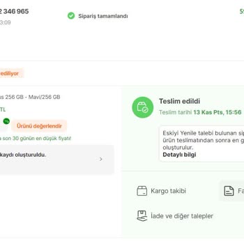 Satıcı : Hepsiburada Müşteri Memnuniyeti?