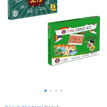 Çocuk Akademi 3 Yaş Dikkat Ve Etkinlik Setinin Eksik Gönderilmesi.