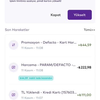 Param Hesap Yükseltme Sorunu