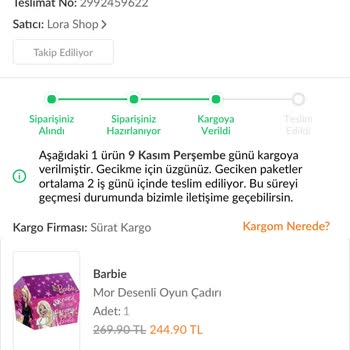 Trendyol Ürünümü Göndermiyor, İlgilenmiyor!