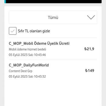Vodafone Faturam Yüksek Geliyor